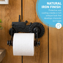 Load image into Gallery viewer, The Vintage Tractor Toilet Roll Holder – Solid Cast Iron with a Farmyard Heart
