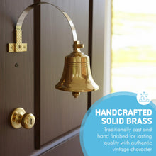 Load image into Gallery viewer, The Shop Keeper – The Brass Bell That Announces Every Visitor. No Batteries, No Wiring, Just That Unmistakable Ring.

