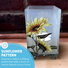 Load image into Gallery viewer, Elegant Sunflower Glass Votive Candle Holder – Perfect for Home Decor &amp; Gifts
