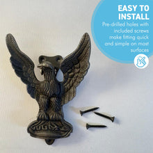 Load image into Gallery viewer, Eagle DOOR KNOCKER Cast Iron 90x120mm Front Door Architectural Hardware Antique Iron Victorian Style
