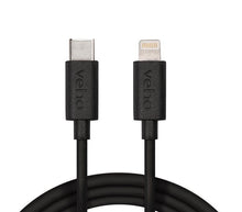 Load image into Gallery viewer, Veho 𝗨𝗦𝗕-𝗖 𝗧𝗢 𝗟𝗜𝗚𝗛𝗧𝗡𝗜𝗡𝗚 𝗖𝗔𝗕𝗟𝗘 1m – Charge and Sync, MFi Certified, Fast &amp; Durable
