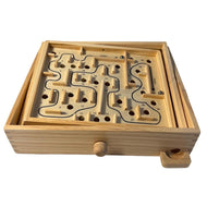 LABYRINTH WOODEN GAME | Traditional Game | Wooden Games| Brain Puzzle Teaser Game | Games for All Ages | Games of Skill | Maze Game