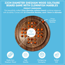Load image into Gallery viewer, 22cm solitaire with clownfish glass marbles
