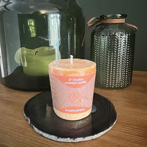 Sacral Chakra Candle - Vibrant Orange Hue for Balance & Healing