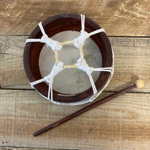 Load image into Gallery viewer, Shamanic Hand Drum with Beater - Traditional Plain Rope Design for Ceremonial Celebrations
