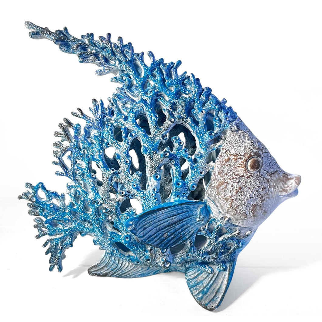 Angel Fish Ornament in the style of Marine Coral, Marine Inspired Gift