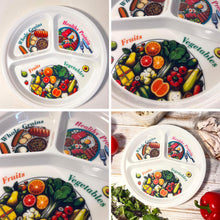 Load image into Gallery viewer, Portion Control Plate for Balanced Diet - Sections for Grains, Proteins, Fruits &amp; Veggies | Slimming &amp; Healthy Eating Plate
