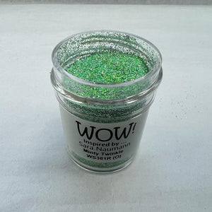 Wow! Embossing Powder 15ml | MINTY TWINKLE  regular | Free your creativity and give your embossing sparkle