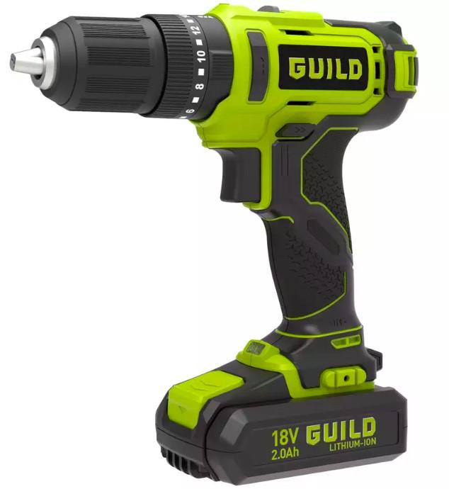 Guild 2.0AH Cordless Combi Drill and Impact Driver - 18V