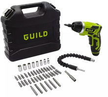 Load image into Gallery viewer, Guild Fast Charge Screwdriver &amp; 45 Piece Accessories - 3.6V
