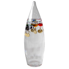 Load image into Gallery viewer, Galileo Thermometer Bullet Shaped Temperature Gauge Multicolored
