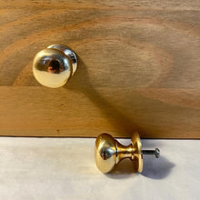 Load image into Gallery viewer, Mulberry Brass Knob | Set of 2 door knobs | Brass cupboard knobs | Cabinet hardware | Antique brass cupboard handles | Cupboard door handles | 30mm
