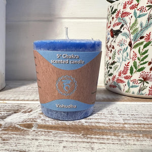 Blue Throat Chakra Candle - Enhance Communication and Self-Expression