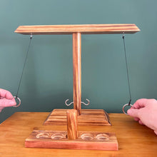 Load image into Gallery viewer, Wooden Ring Toss Game - Supplied fully assembled, for players of all ages, this game is perfect for both family gatherings and adult parties.
