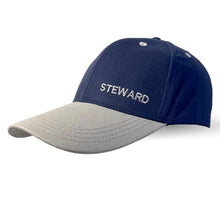 Load image into Gallery viewer, Steward Adjustable Navy Blue Baseball Cap, classic unisex cotton hat for casual, sports &amp; outdoor wear
