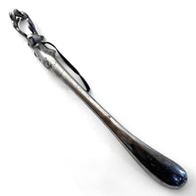 Load image into Gallery viewer, Long-Handled Aluminum Stag Head Shoe Horn, durable and easy to use shoehorn for effortless footwear access
