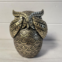 Load image into Gallery viewer, Thorness Gold-Coloured 13 cm Golden Owl Figurine -  Brilliant Gold Hue - Perfect for Home Decor
