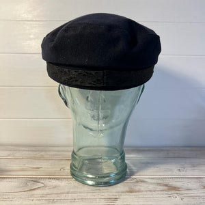 Traditional Wool Breton Cap | Large| Captain Fisherman Mariner Yachtsman Sailors Fiddlers Cap | Baker Boy flat cap skipper | Designed in the UK | classic peaked French and Greek boatman's hat