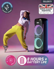 Load image into Gallery viewer, Refurbished Majority PULSE 5 𝗠𝗘𝗚𝗔𝗦𝗢𝗨𝗡𝗗 𝗣𝗔𝗥𝗧𝗬 𝗦𝗣𝗘𝗔𝗞𝗘𝗥 with Powerful Bass – Black
