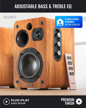 Load image into Gallery viewer, Majority D70X ACTIVE BLUETOOTH BOOKSHELF SPEAKERS – 70W HiFi HDMI ARC USB Optical – Brand New
