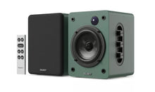 Load image into Gallery viewer, Refurbished Majority 𝗗𝟱𝟬𝗫 𝗕𝗟𝗨𝗘𝗧𝗢𝗢𝗧𝗛 𝗕𝗢𝗢𝗞𝗦𝗛𝗘𝗟𝗙 𝗦𝗣𝗘𝗔𝗞𝗘𝗥𝗦 – 60W Hi-Fi 2.0, Wireless, HDMI ARC, Optical, AUX &amp; USB, Remote, Green
