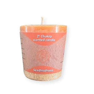 Sacral Chakra Candle - Vibrant Orange Hue for Balance & Healing