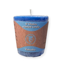 Load image into Gallery viewer, Blue Throat Chakra Candle - Enhance Communication and Self-Expression
