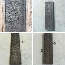Load image into Gallery viewer, Aztec Ornate Antique Iron Push Finger Plate – Elegant Traditional Door Protection
