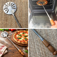 Load image into Gallery viewer, The 450mm Pizza Spinner Paddle – A Stainless Steel Pizza Turner with Wooden Handle
