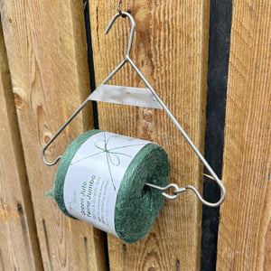 Cast iron hanging jute string dispenser garden accessory | Garden accessory | Supplied with 375m Green Jute Twine