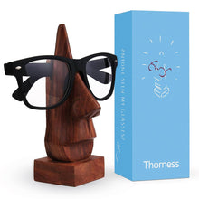 Load image into Gallery viewer, Never Lose Your Glasses Again — Hand-Finished Solid Wood Spectacle Stand, Gift Boxed
