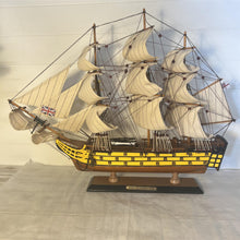 Load image into Gallery viewer, HMS Victory Model: Nelson&#39;s Iconic Flagship - Perfect Replica - Collector&#39;s Item | 46cm (H)
