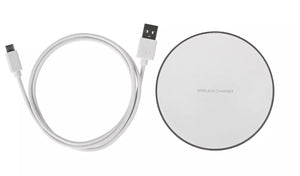 10W White Wireless Charger | 10w of power, via wireless induction | Fast charge: faster than standard charging, for when time is of the essence | 1.5m cable.