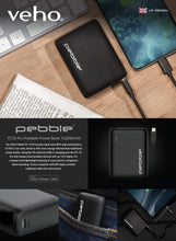 Load image into Gallery viewer, Veho Pebble PZ-10 10000mAh 𝗟𝗔𝗣𝗧𝗢𝗣 𝗣𝗢𝗪𝗘𝗥 𝗕𝗔𝗡𝗞 – 12V USB-C PD, Fast Charging, Black
