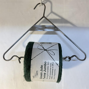 Cast iron hanging jute string dispenser garden accessory | Garden accessory | Supplied with 375m Green Jute Twine