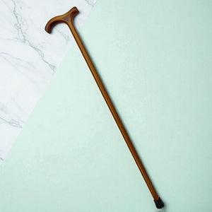 Varnished Tawny Wood Classic Derby Walking Stick
