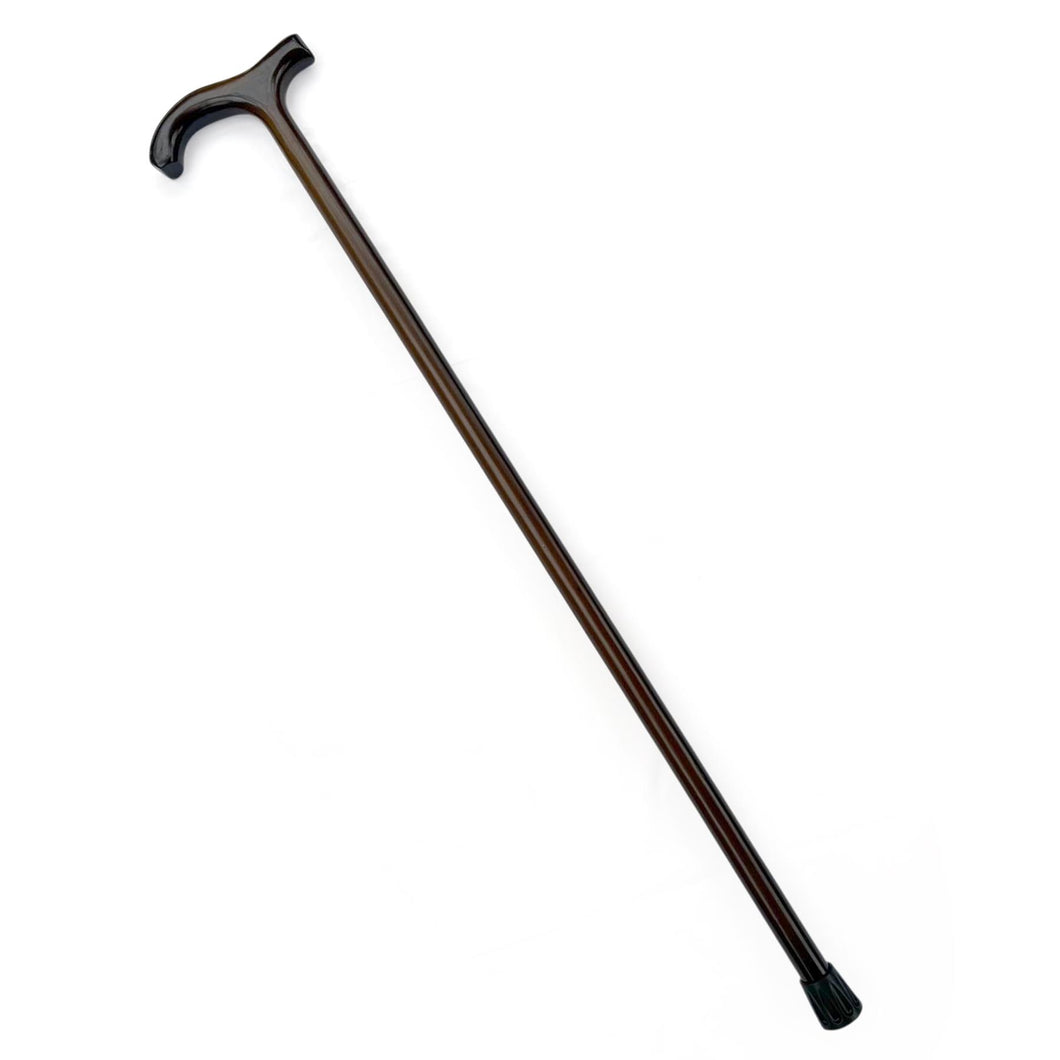Varnished Dark Wood Classic Derby Walking Stick