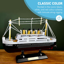 Load image into Gallery viewer, Exquisite Detailed Wooden Model of the Titanic,  Stunning Replica of the Iconic Ocean Liner
