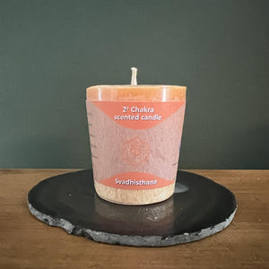 Sacral Chakra Candle - Vibrant Orange Hue for Balance & Healing