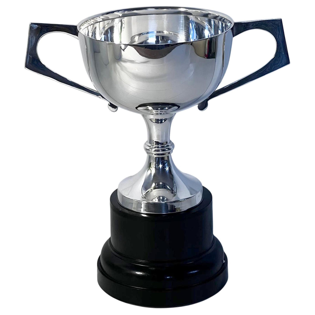 Elegant 9-inch (23cm) Silver Trophy Cup for Celebrating Achievements – Ideal Award for Sports, Competitions & Ceremonies