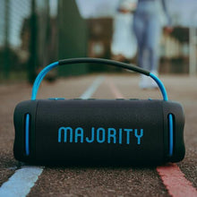 Load image into Gallery viewer, Refurbished Majority Move M4 70W Portable Bluetooth Speaker – IP67 Waterproof, 30-Hour Battery &amp; Party Lights
