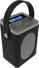 Load image into Gallery viewer, Refurbished Majority Little Shelford Black and Grey Portable DAB+ Radio with Bluetooth | 15 Hour Battery Playback and Mains Powered | Dual Alarm &amp; Snooze Function | 20+ Presets, LED Display, FM, Headphone Jack
