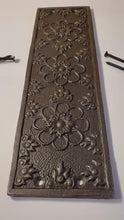 Load and play video in Gallery viewer, The Ellerker – Hand-Cast Ornate Finger Plate in Antique Iron
