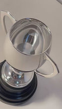 Load and play video in Gallery viewer, Elegant 18cm Silver Trophy Cup - Ideal Award for achievements &amp; celebrations
