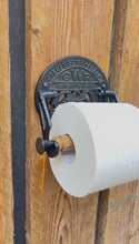 Load and play video in Gallery viewer, Vintage-Style Toilet Roll Holder - Great Western Railway (GWR) Design, Classic Bathroom Accessory
