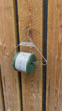 Load and play video in Gallery viewer, Cast iron hanging jute string dispenser garden accessory | Garden accessory | Supplied with 375m Green Jute Twine
