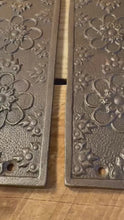 Load and play video in Gallery viewer, The Ellerker – Hand-Cast Ornate Finger Plates in Antique Iron (Pair)
