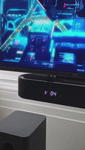 Load and play video in Gallery viewer, Majority Bowfell Halo 5.1 DOLBY ATMOS SOUNDBAR with Wireless Subwoofer &amp; Semi-Wireless Satellite Speakers  – 300W Home Cinema Surround Sound System – Bluetooth 5.3 – HDMI eARC/ARC, Optical, AUX, USB – Compact Sound Bar for TV, PC &amp; Gaming
