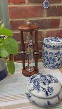 Load and play video in Gallery viewer, Vintage 24cm Galileo Barometer Thermometer on Antique Bobbin Stand
