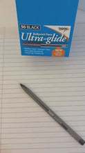 Load and play video in Gallery viewer, Pack of 50 Black Ballpoint Pens Ultra Glide Smooth Writing German Ink Medium Tip Office School Home
